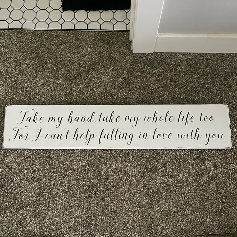 Rustic/Farmhouse Song Lyric Wall Art